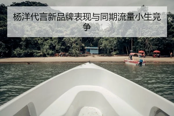 杨洋代言新品牌表现与同期流量小生竞争